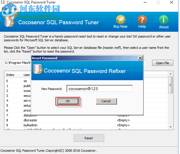 Cocosenor SQL Password Tuner(SQL密码恢复工具) 3.1.0 官方版