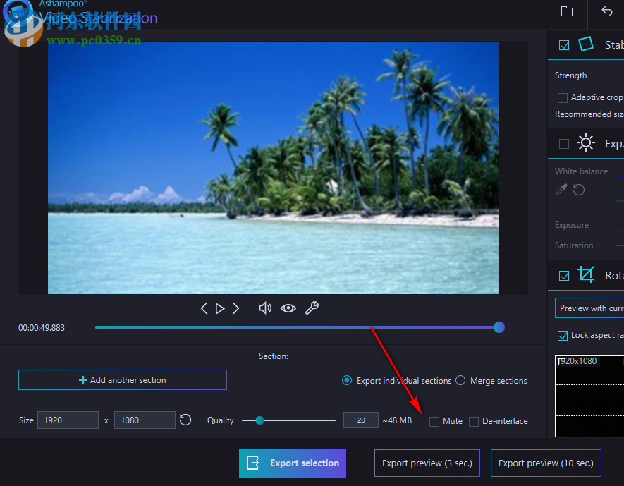 Ashampoo Video Stabilization(视频稳定处理工具) 1.0.0 官方版