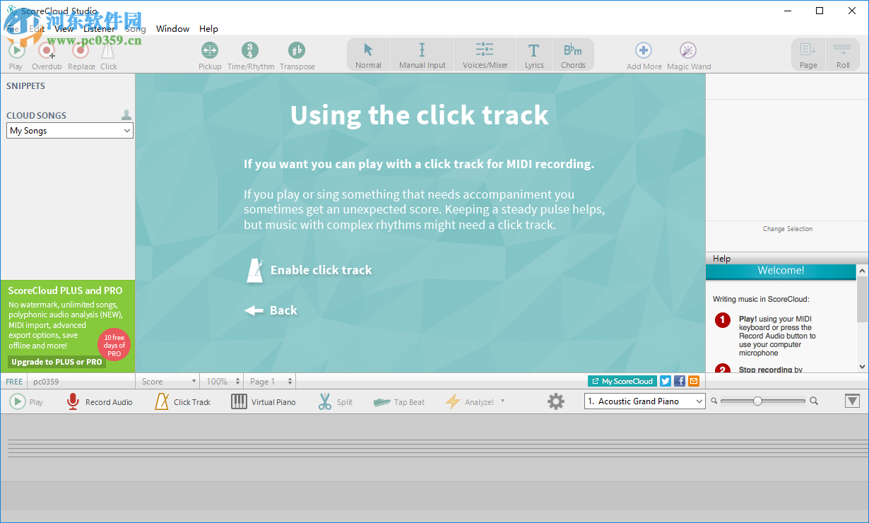 ScoreCloud(听声作曲软件) 4.3.2 官方版