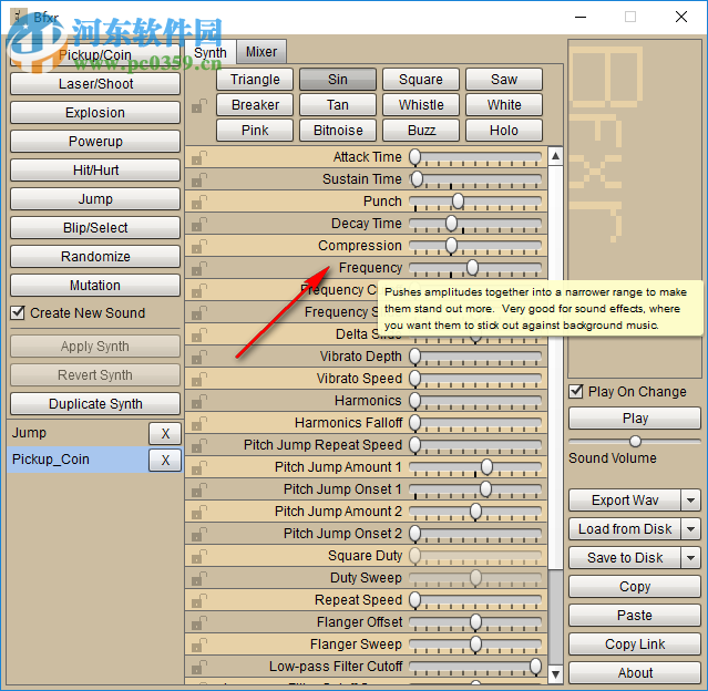 Bfxr(游戏音效制作软件) 1.5.1 绿色版