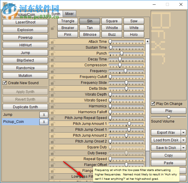 Bfxr(游戏音效制作软件) 1.5.1 绿色版