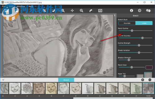 PhotoArtista Sketch(照片转素描软件) 2.00 官方版
