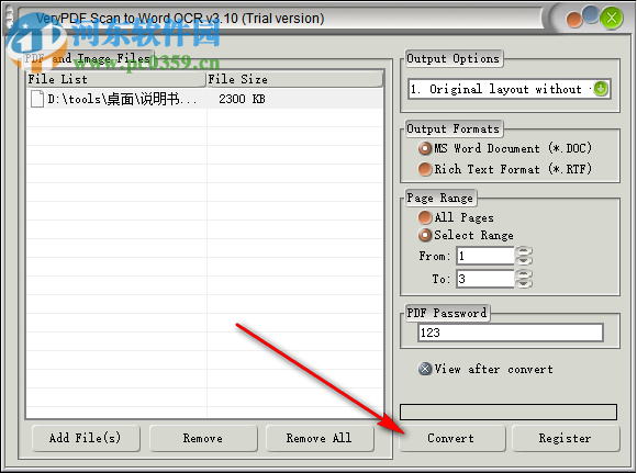 VeryPDF Scan to Word OCR Converter(OCR转换工具) 3.10 官方版