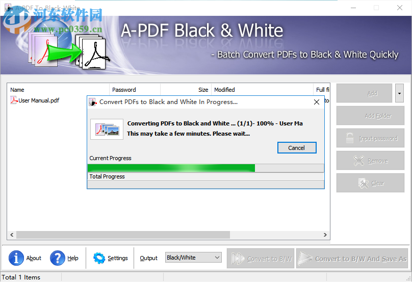 A-PDF To Black-White(PDF转换黑白软件) 3.1 官方版