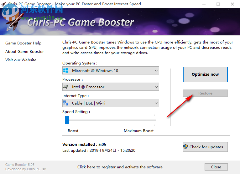Chris-PC Game Booster(游戏性能提升软件) 5.05 免费版