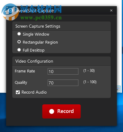 TweakShot Screen Capture(视频录制软件) 1.0.0.10024 官方版