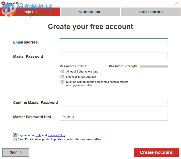 TweakPass(密码管理工具) 1.0.1000.3603 官方版