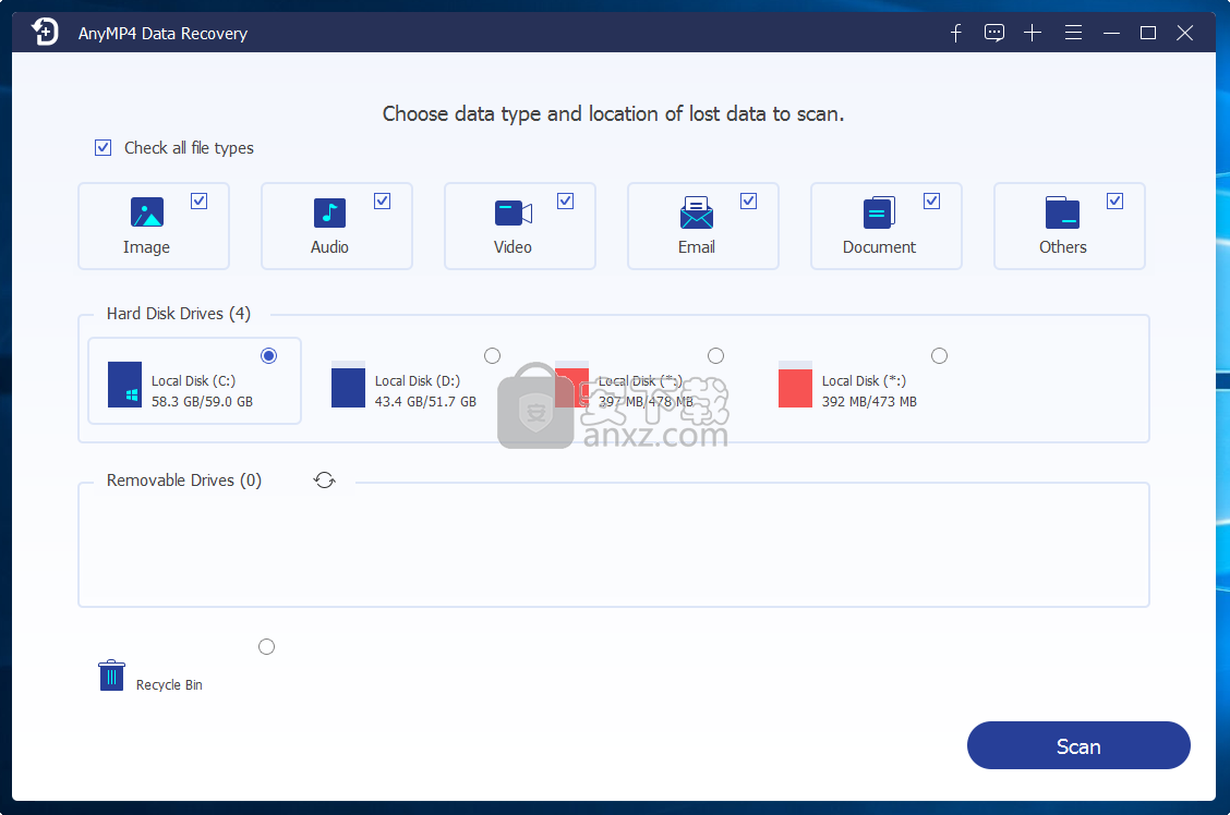 AnyMP4 Data Recovery(<a href=/s/recovery/ target=_blank class=infotextkey>数据恢复</a>软件)