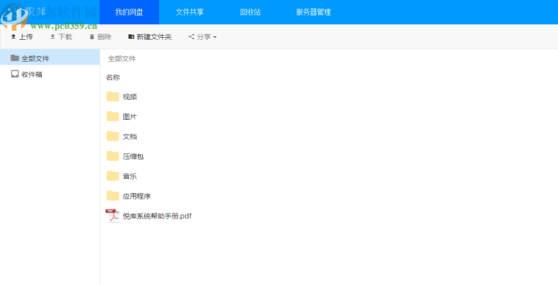 悦库企业网盘服务端