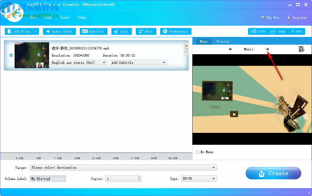 AnyMP4 Blu-ray Creator(蓝光刻录工具)