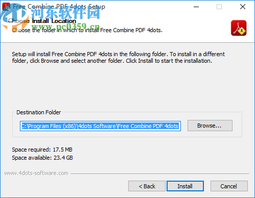 Free Combine PDF 4dots(PDF合并软件)