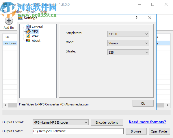 AbyssMedia Free Video to MP3 Converter