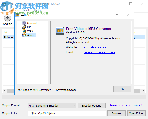 AbyssMedia Free Video to MP3 Converter