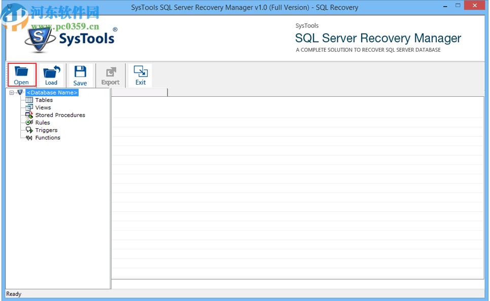 SysTools SQL Server Recovery Manager