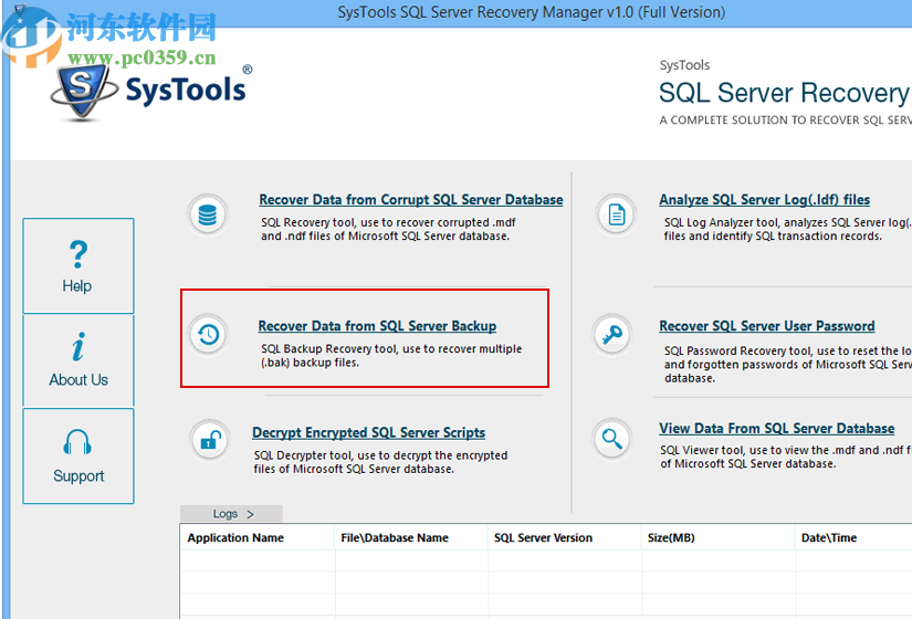SysTools SQL Server Recovery Manager