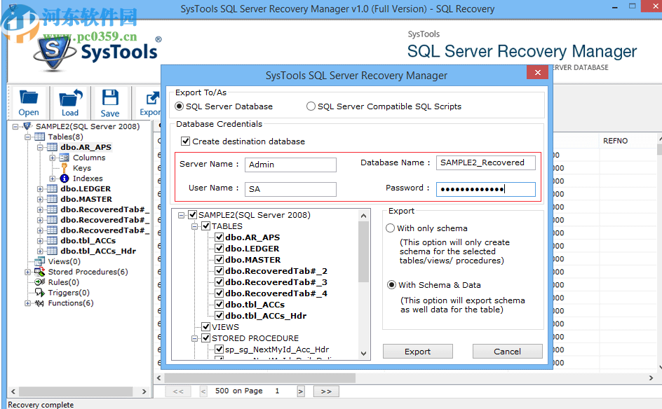 SysTools SQL Server Recovery Manager