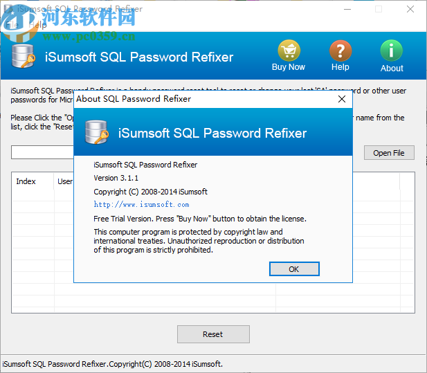 iSumsoft SQL Password Refixer(密码重置软件)