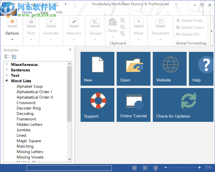 Vocabulary Worksheet Factory(词汇表生成软件)