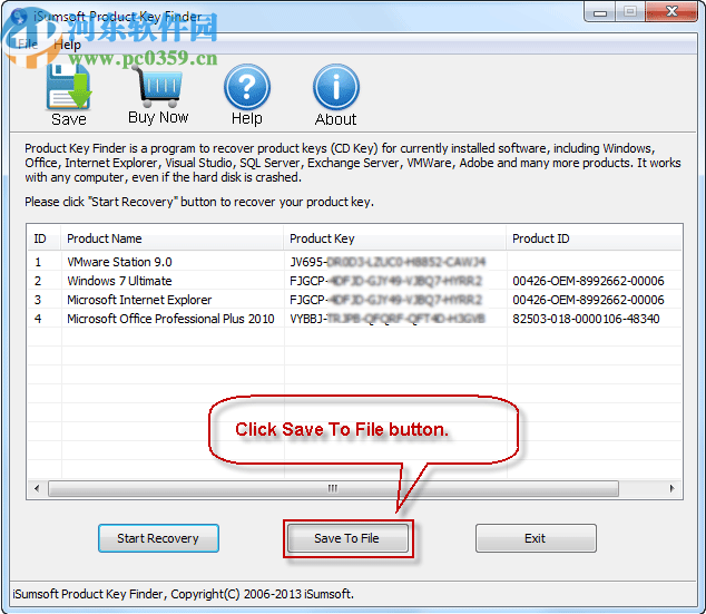 iSumsoft Product Key Finder(密钥恢复工具)