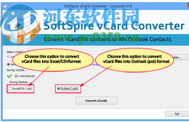 SoftSpire vCard Converter(vCard格式转换器)