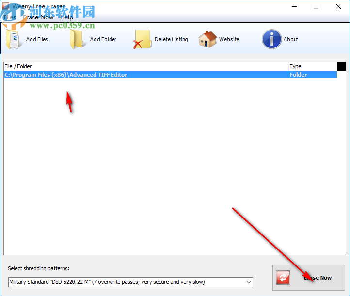 Weeny Free Eraser(文件粉碎软件)
