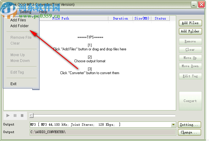 Allok OGG MP3 Converter(音频转换工具)