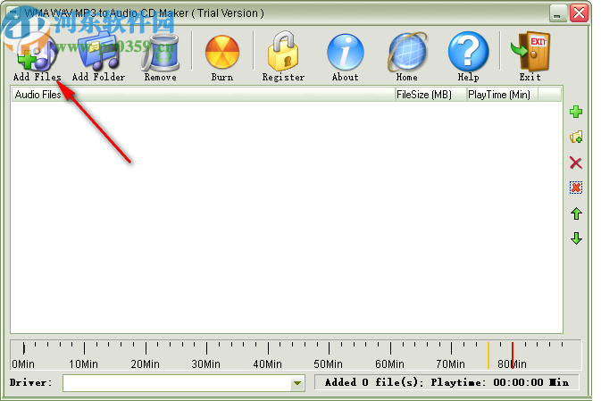 WMA WAV MP3 to Audio CD Maker(音频CD制作软件)