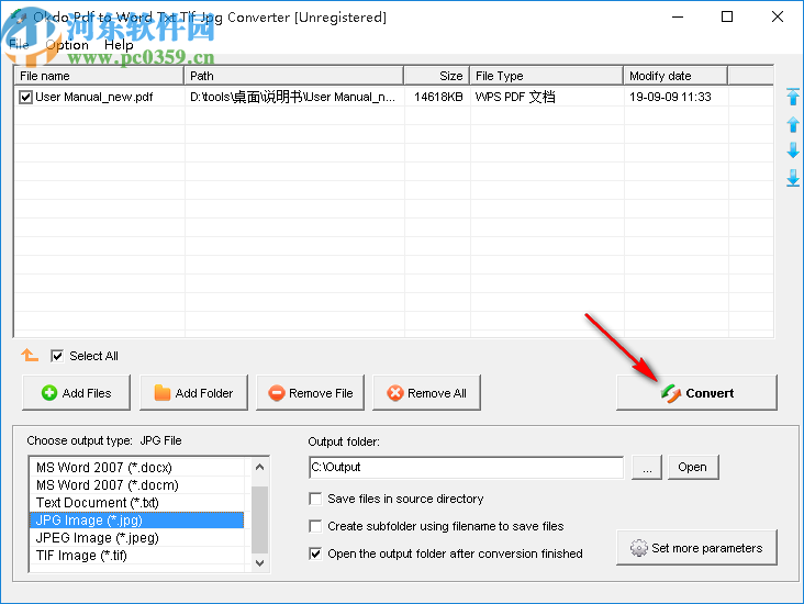 Okdo pdf to Word Txt Tif Jpg Converter