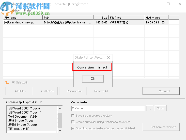 Okdo pdf to Word Txt Tif Jpg Converter