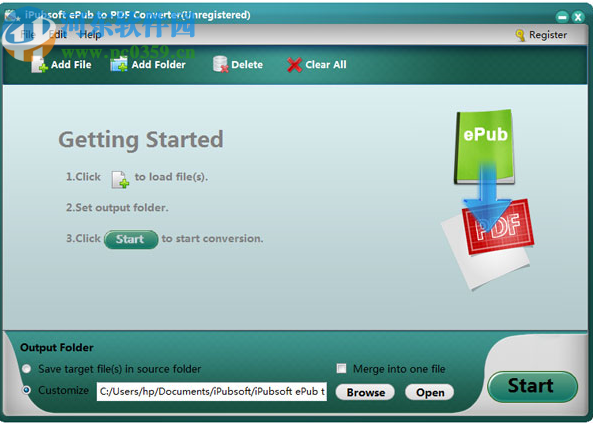iPubsoft ePub to pdf Converter(ePub转换为PDF工具)