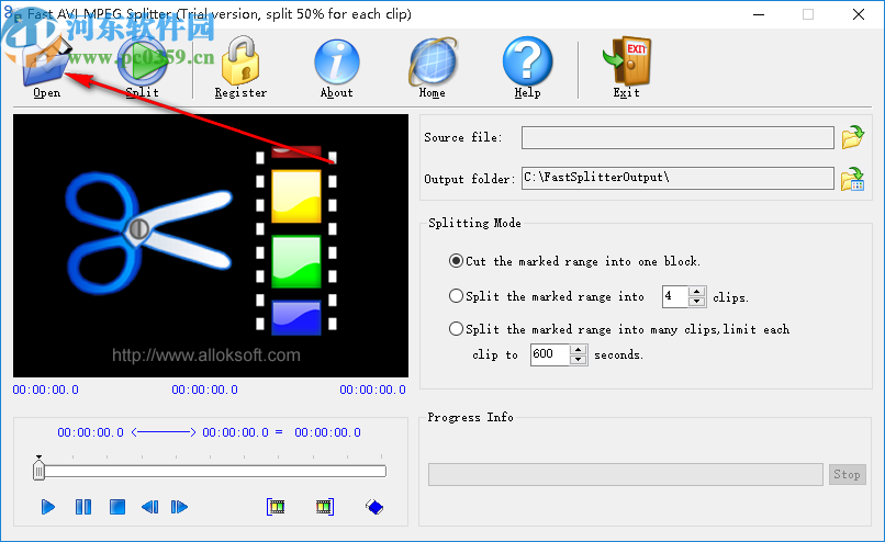 Fast AVI MPEG Splitter(视频分割工具)