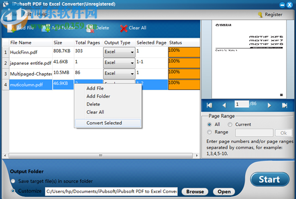 iPubsoft PDF to Excel Converter(PDF转EXCEL)