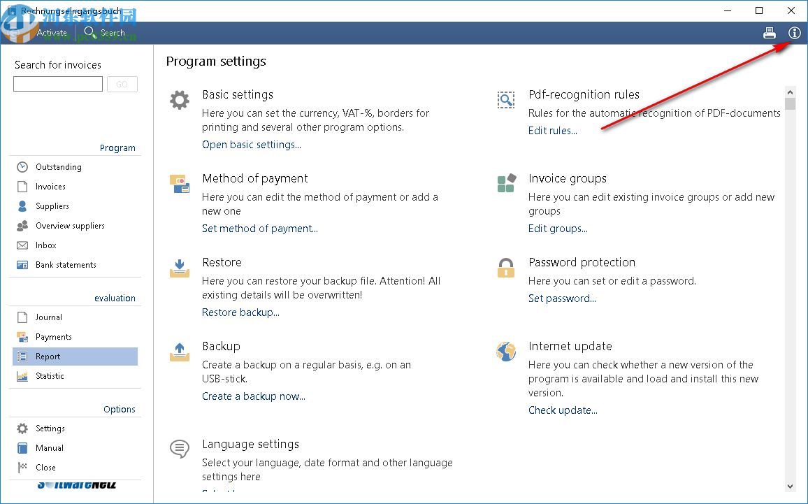 Rechnungseingangsbuch(会计开票软件)