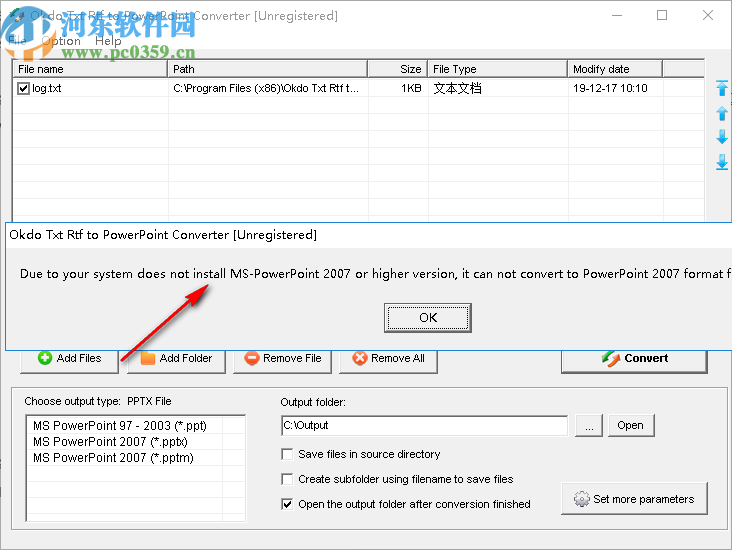 Okdo Txt Rtf to PowerPoint Converter