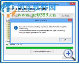 SoftSpire MSG to MBOX Converter(MSG转MBOX工具)