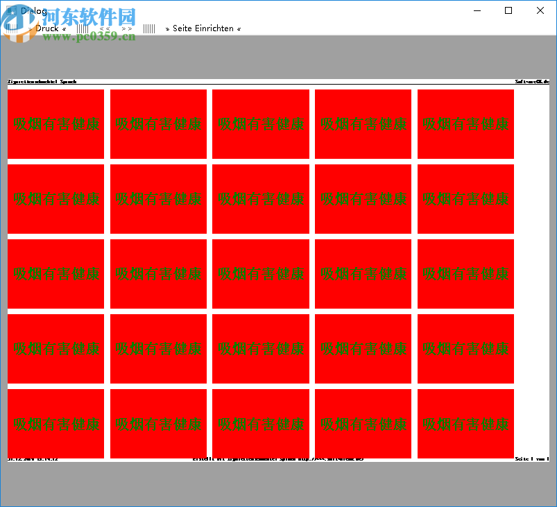 Zigarettenschachtel-Spruch
