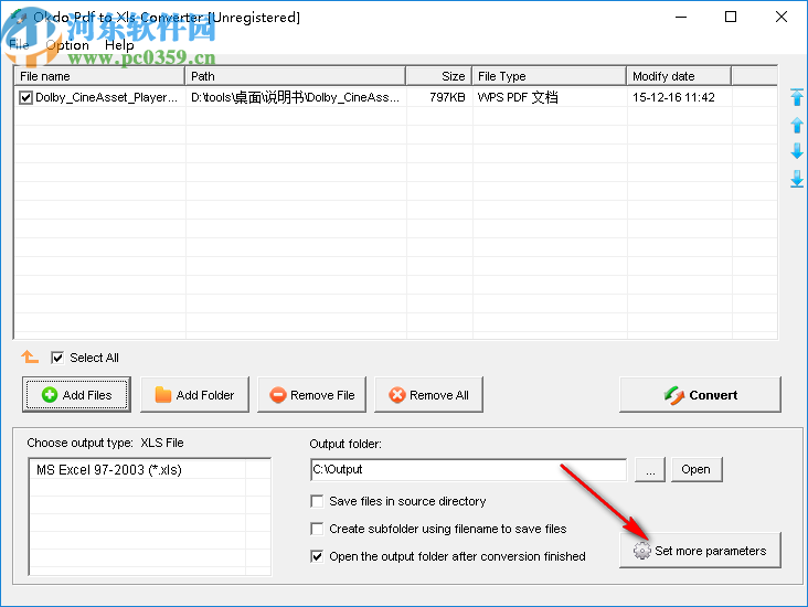 Okdo Pdf to Xls Converter(Pdf到Xls转换器)
