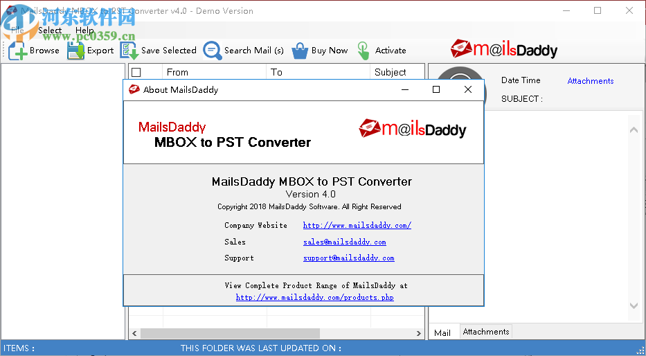 MailsDaddy MBOX To PST Converter