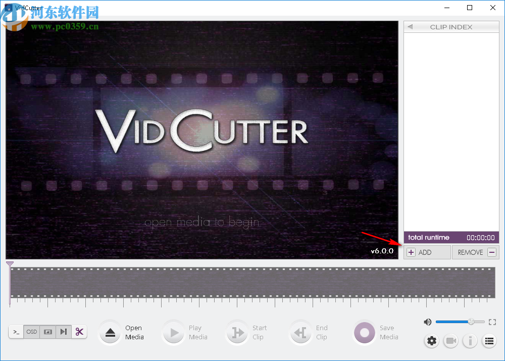 音视频剪切软件(VidCutter)