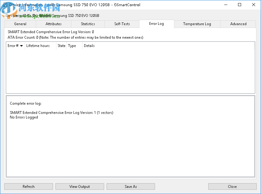 智能磁盘检测工具(GSmartControl)