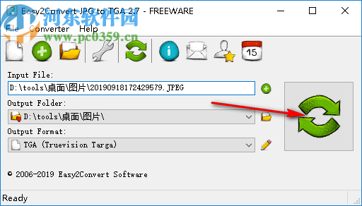 Easy2Convert JPG to TGA(JPG转TGA工具)