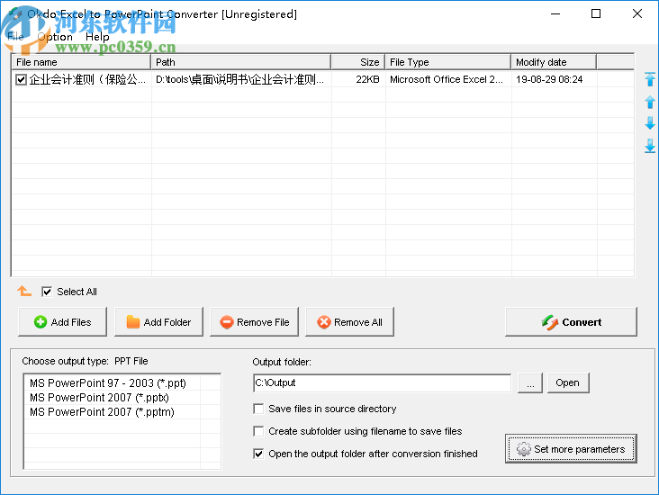Okdo Excel to PowerPoint Converter(Excel转PPT工具)