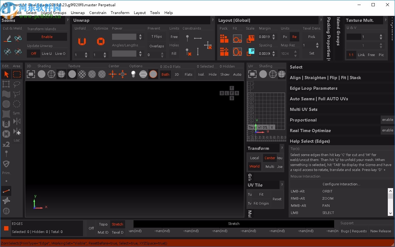 RizomUV Virtual Space(三维模型展UV软件)