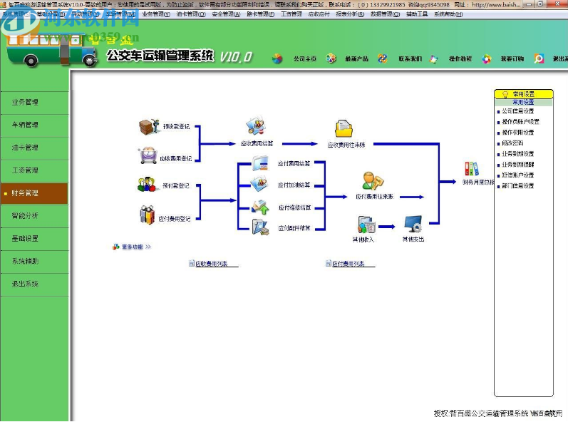 智百盛公交运输管理软件