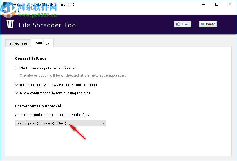 轻量级文件粉碎工具(NoVirusThanks File Shredder Tool)