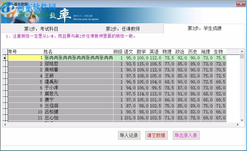 光明中小学学生成绩分析系统