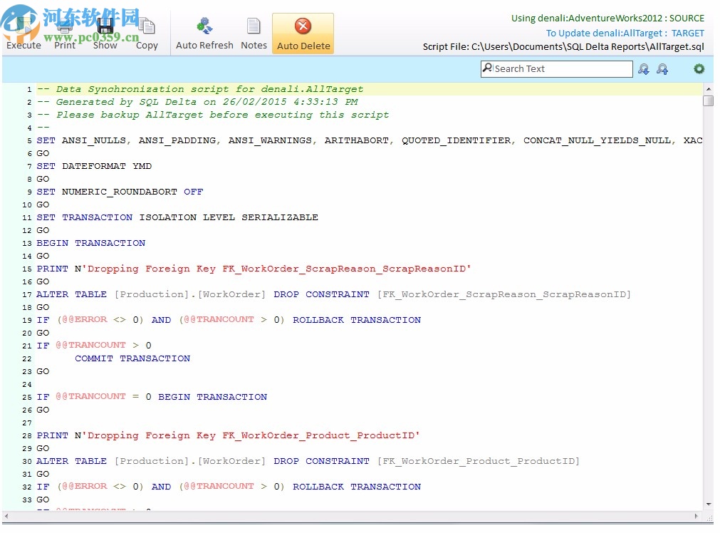 SQL Delta for SQL Server