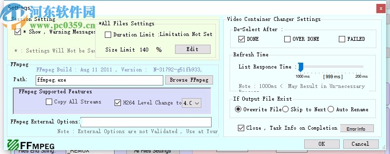 Video Container Changer(视频格式转换器)