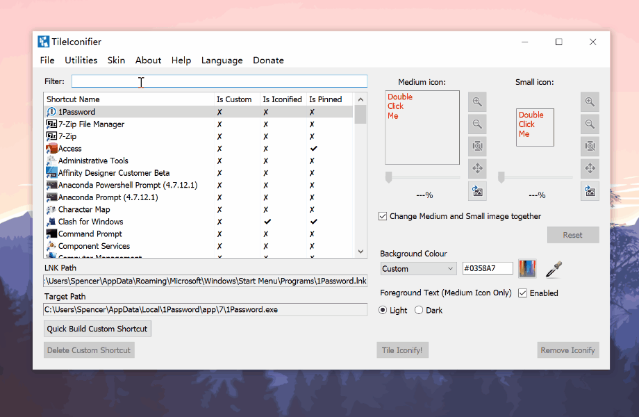TileIconifier(win10开始菜单美化软件)