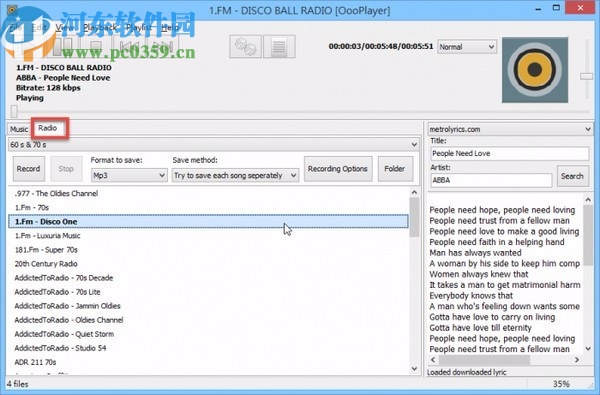 OooPlayer音乐播放器
